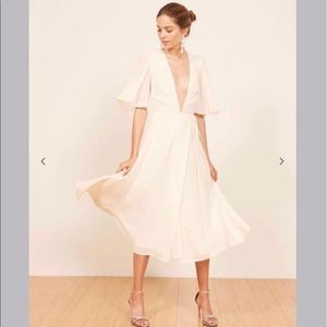 COPY - RARE Reformation Rhodes Dress in Ivory NWT Med